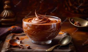 mousse de chocolate no dia mundial do chocolate